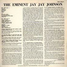 Carica l'immagine nel visualizzatore di Gallery, J.J. Johnson : The Eminent Jay Jay Johnson Volume 1 (LP, Comp, Mono, RP)