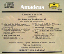 Carica l'immagine nel visualizzatore di Gallery, Johannes Brahms - Herbert von Karajan, Wiener Singverein, Berliner Philharmoniker : Ein Deutsches Requiem (CD, Album, RE)