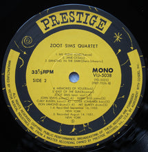 Carica l'immagine nel visualizzatore di Gallery, Zoot Sims : Quartets (LP, Album, Mono, RE)