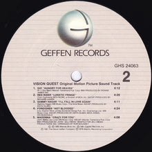 Carica l'immagine nel visualizzatore di Gallery, Various : Vision Quest (Original Motion Picture Sound Track) (LP, Comp)