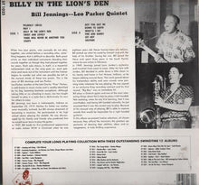 Carica l'immagine nel visualizzatore di Gallery, The Bill Jennings - Leo Parker Quintet : Billy In The Lion's Den (LP, Album, RE)
