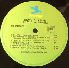 Carica l'immagine nel visualizzatore di Gallery, Dizzy Gillespie : In The Beginning (2xLP, Comp, RM)