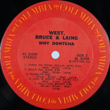 Carica l'immagine nel visualizzatore di Gallery, West, Bruce & Laing : Why Dontcha (LP, Album, RE)
