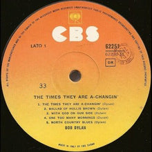 Carica l'immagine nel visualizzatore di Gallery, Bob Dylan : The Times They Are A-Changin' (LP, Album, Mono, RE)