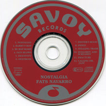 Carica l'immagine nel visualizzatore di Gallery, Fats Navarro, Art Blakey, Dexter Gordon, Tadd Dameron, Eddie Davis* : Nostalgia (Fats Navarro Memorial No. 2) (CD, Comp, Mono, RE, RM)