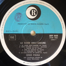 Carica l'immagine nel visualizzatore di Gallery, Gino Paoli : Le Cose Dell'Amore (LP, Album, RP)