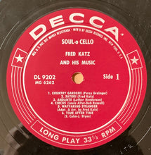 Carica l'immagine nel visualizzatore di Gallery, Fred Katz : Soulo Cello (LP, Album, Mono)