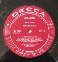 Carica l'immagine nel visualizzatore di Gallery, Fred Katz : Soulo Cello (LP, Album, Mono)