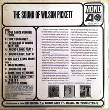 Carica l'immagine nel visualizzatore di Gallery, Wilson Pickett : The Sound Of Wilson Pickett (LP, Album, Mono)