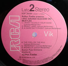 Carica l'immagine nel visualizzatore di Gallery, Boston Pops Orchestra, Arthur Fiedler : I Più Grandi Successi Dei Beatles (LP, Album)
