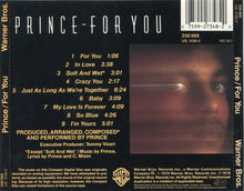 Carica l'immagine nel visualizzatore di Gallery, Prince : For You (CD, Album, RE)