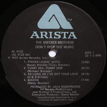 Carica l'immagine nel visualizzatore di Gallery, The Brecker Brothers : Don't Stop The Music (LP, Album)