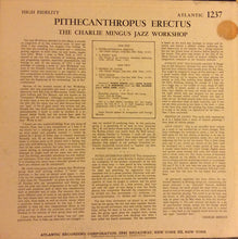 Carica l'immagine nel visualizzatore di Gallery, Charles Mingus Jazz Workshop : Pithecanthropus Erectus (LP, Album, Mono)