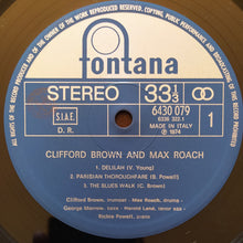 Carica l'immagine nel visualizzatore di Gallery, Clifford Brown And Max Roach : Clifford Brown And Max Roach (LP, Album, RE)