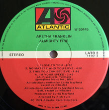 Carica l'immagine nel visualizzatore di Gallery, Aretha Franklin : Almighty Fire (LP, Album)