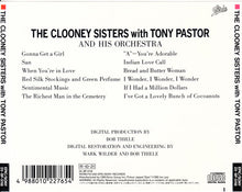 Carica l'immagine nel visualizzatore di Gallery, The Clooney Sisters With Tony Pastor And His Orchestra : The Clooney Sisters With Tony Pastor And His Orchestra (CD, Comp, Mono, RE, RM)