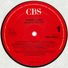 Carica l'immagine nel visualizzatore di Gallery, Ramsey Lewis : Keys To The City (LP, Album)