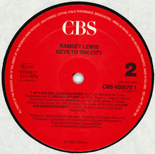 Carica l'immagine nel visualizzatore di Gallery, Ramsey Lewis : Keys To The City (LP, Album)