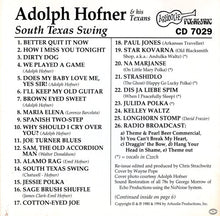 Carica l'immagine nel visualizzatore di Gallery, Adolph Hofner : South Texas Swing (CD, Comp)