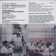Carica l'immagine nel visualizzatore di Gallery, Andrea Bocelli : Viaggio Italiano (CD, Album, RE)