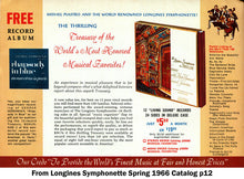 Carica l'immagine nel visualizzatore di Gallery, The Longines Symphonette : George Gershwin's Immortal Rhapsody In Blue And An American In Paris (LP, Album, RE)