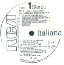 Carica l'immagine nel visualizzatore di Gallery, Claudio Mattone : Un Uomo Da Buttare Via (LP, Album, Promo)