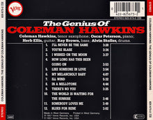 Carica l'immagine nel visualizzatore di Gallery, Coleman Hawkins : The Genius Of Coleman Hawkins (CD, Album, RE)