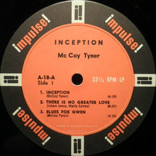 Carica l'immagine nel visualizzatore di Gallery, McCoy Tyner Trio : Inception (LP, Album, Mono, RE)