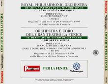Carica l'immagine nel visualizzatore di Gallery, Royal Philharmonic Orchestra, Orchestra Del Teatro La Fenice, Coro Del Teatro La Fenice : Concerto Per La Fenice (CD)