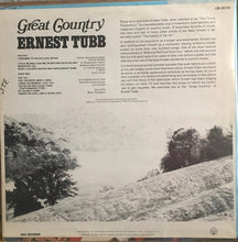 Carica l'immagine nel visualizzatore di Gallery, Ernest Tubb : Great Country (LP, Album)
