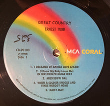 Carica l'immagine nel visualizzatore di Gallery, Ernest Tubb : Great Country (LP, Album)