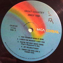 Carica l'immagine nel visualizzatore di Gallery, Ernest Tubb : Great Country (LP, Album)