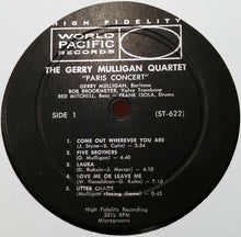 Carica l'immagine nel visualizzatore di Gallery, Gerry Mulligan Quartet : Paris Concert (LP, Album, Mono, RE)