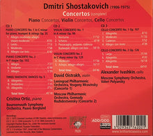 Carica l'immagine nel visualizzatore di Gallery, Dmitri Shostakovich : Concertos (Complete) (3xCD)
