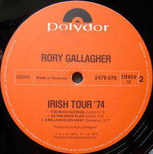 Carica l'immagine nel visualizzatore di Gallery, Rory Gallagher : Irish Tour '74 (2xLP, Album, 1st)