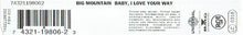 Carica l'immagine nel visualizzatore di Gallery, Big Mountain : Baby, I Love Your Way (CD, Single)
