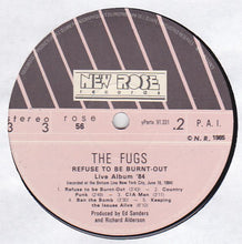 Carica l'immagine nel visualizzatore di Gallery, The Fugs : Refuse To Be Burnt-Out (Live Album '84) (LP, Album)