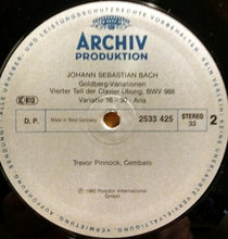 Carica l'immagine nel visualizzatore di Gallery, Johann Sebastian Bach, Trevor Pinnock : Goldberg-Variationen (LP)