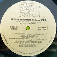 Carica l'immagine nel visualizzatore di Gallery, Bob Brookmeyer : The Bob Brookmeyer Small Band Volume One (LP, Album)