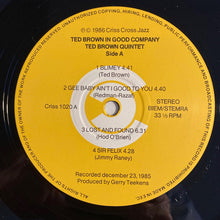 Carica l&#39;immagine nel visualizzatore di Gallery, Ted Brown Quintet : Ted Brown In Good Company (LP, Album)
