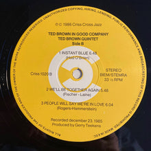 Carica l&#39;immagine nel visualizzatore di Gallery, Ted Brown Quintet : Ted Brown In Good Company (LP, Album)
