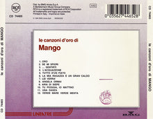 Carica l'immagine nel visualizzatore di Gallery, Mango (2) : Le Canzoni D'Oro Di Mango (CD, Comp, RE)