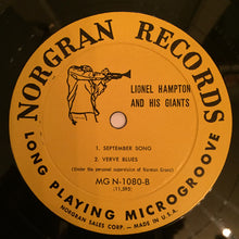 Carica l'immagine nel visualizzatore di Gallery, Lionel Hampton : Lionel Hampton And His Giants (LP, Album)