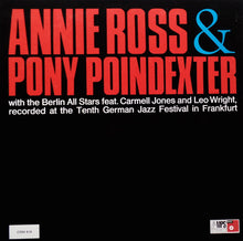 Carica l'immagine nel visualizzatore di Gallery, Annie Ross & Pony Poindexter With The Berlin All Stars Feat. Carmell Jones And Leo Wright : Recorded At The Tenth German Jazz Festival In Frankfurt (LP, Album, RE)