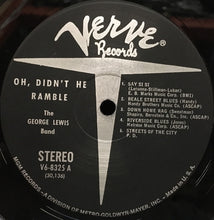 Carica l'immagine nel visualizzatore di Gallery, George Lewis Band : Oh, Didn't He Ramble! (LP, Album)