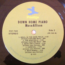 Carica l'immagine nel visualizzatore di Gallery, Mose Allison : Down Home Piano (LP, Comp, RE)