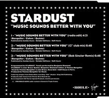 Carica l'immagine nel visualizzatore di Gallery, Stardust : Music Sounds Better With You (CD, Single)
