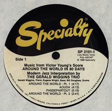 Carica l'immagine nel visualizzatore di Gallery, The Gerald Wiggins Trio : Music From Around The World In 80 Days In Modern Jazz (LP, Album, RE)