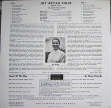 Carica l'immagine nel visualizzatore di Gallery, Joy Bryan, The Marty Paich Septet : Joy Bryan Sings (LP, Album, RE, Hi-)