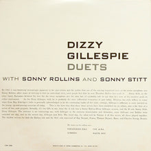 Carica l'immagine nel visualizzatore di Gallery, Dizzy Gillespie With Sonny Rollins And Sonny Stitt : Duets (LP, Album, Mono, Gat)